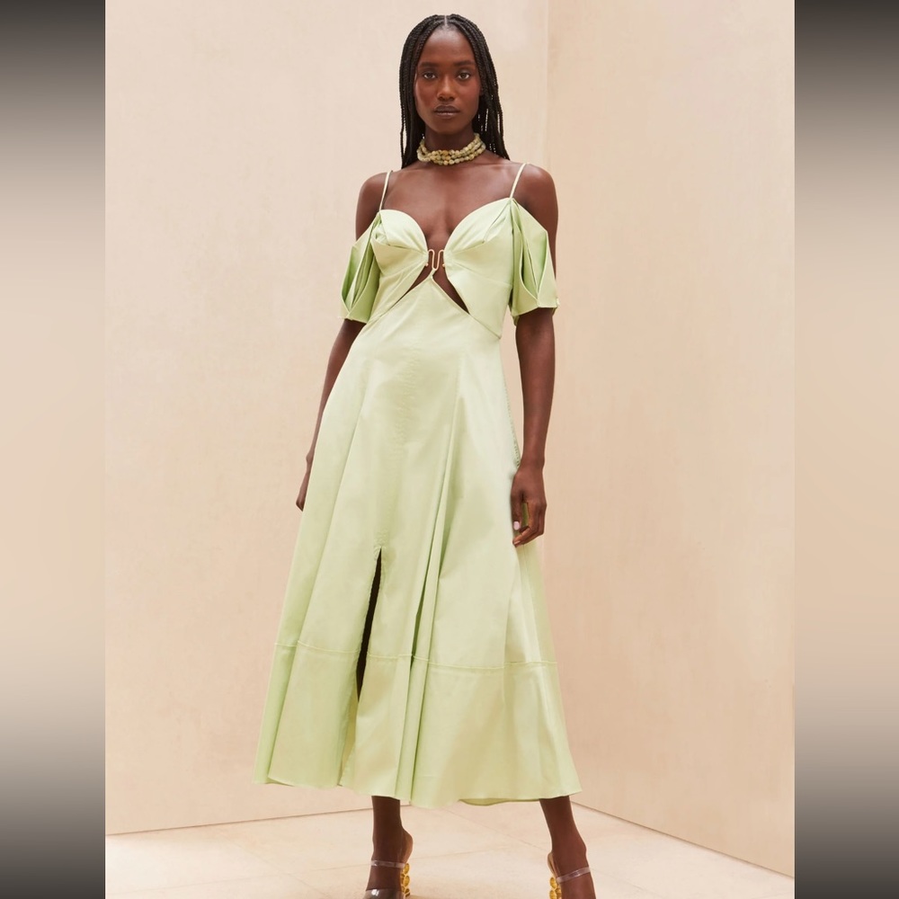 Cult Gaia Dina dress green size 6
